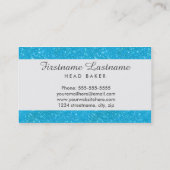 Bakkerij- en cateringblauw Visitekaartje (Achterkant)