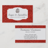 Bakkerij- en cateringrode Visitekaartjes (Voorkant / Achterkant)