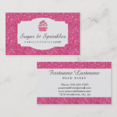 Bakkerij- en cateringroze Visitekaartjes (Voorkant / Achterkant)