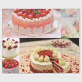 Bakkerij en gebak cadeaupapier (Vlak)