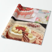 Bakkerij en gebak cadeaupapier (Uitgerold)