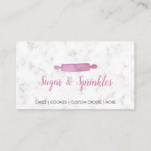 Bakkerij en keukenroze visitekaartje (Voorkant)