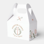 Bakkerij en kookpan Roze en levende groene bakkeri Bedankdoosjes (Voorkant Zijde)