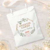 Bakkerij en kookpan Roze en levende groene bakkeri Bedankzakje (Geknipt)