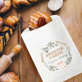 Bakkerij en kookpan Roze en levende groene bakkeri Bedankzakje