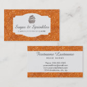 Bakkerij en Sinaasappel Visitekaartjes voor cateri (Voorkant / Achterkant)