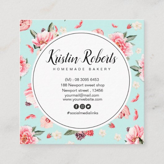 Bakkerij en Visitekaartje op Floral Square (Achterkant)
