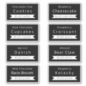 Bakkerij - Etiketten voor de Sticker en de prijs (Voorkant)