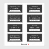 Bakkerij - Etiketten voor de Sticker en de prijs (Vel)