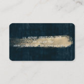 Bakkerij, Floral Mixer, Brush Stroke Blue Visitekaartje (Achterkant)