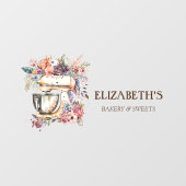 Bakkerij-Floral Mixer Raamsticker (Vel)