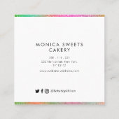 bakkerij florale logo visitekaartje (Achterkant)