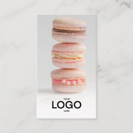 Bakkerij Foto logo qr code Visitekaartje (Voorkant)