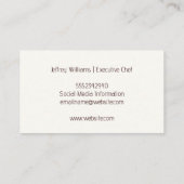 Bakkerij | Gebak | Bakwaren Visitekaartje (Achterkant)