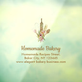 Bakkerij Gebak Eigenaar Kookchef Raamsticker (Vel 3)