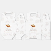 Bakkerij gebak in de oven Baby shower Bedankdoosjes (Ongevouwen)