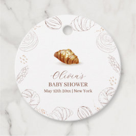 Bakkerij gebak in de oven Baby shower Bedankjes Labels