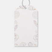 Bakkerij gebak in de oven Baby shower Cadeaulabel (Achterkant)