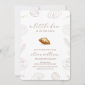 Bakkerij gebak in de oven Baby shower Kaart (Voorkant)