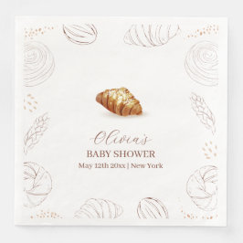 Bakkerij gebak in de oven Baby shower Servet