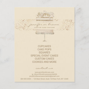 Bakkerij Gebak Maatwerk Versierde Verjaardagstaart Flyer