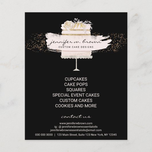 Bakkerij Gebak Patisserie Maatwerk Gedecoreerde Ca Flyer (Voorkant)