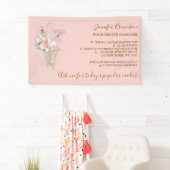 Bakkerij Gebak Sinaasappel Bloemen Boho Creatief Spandoek (Insitu)