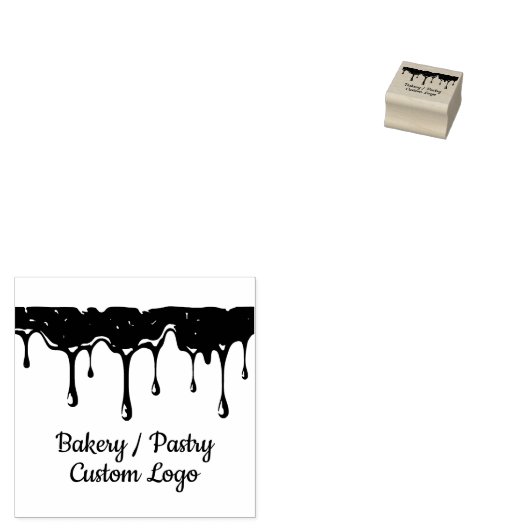 Bakkerij, gebak, taart rubberstempel (Gestempeld)