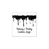 Bakkerij, gebak, taart rubberstempel (Afrduk)