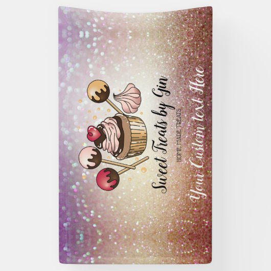 Bakkerij gebakken brood gebakken banketbakkerij is spandoek (Verticaal)