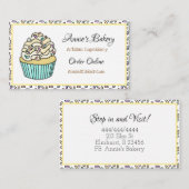 Bakkerij | Geel besproeid Visitekaartje voor persk (Voorkant / Achterkant)