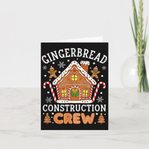 Bakkerij Gemberhuis Constructie Bemanning Kerstmis Kaart