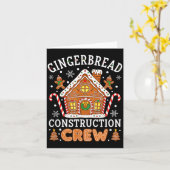 Bakkerij Gemberhuis Constructie Bemanning Kerstmis Kaart (Gele Bloem)
