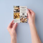 Bakkerij Gepersonaliseerde Foto Sociale Media QR Flyer (Hand)