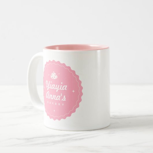 Bakkerij gepersonaliseerde koffie Mok (Voorkant links)