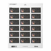 Bakkerij Gereedschap Bloemen Gold Folie Confetti L Etiket (Full Sheet)