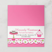 Bakkerij Gevouwen Bedrijf / Loyaliteit Kaart Plaatskaartje (Buitenkant ongevouwen)