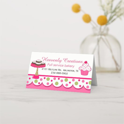 Bakkerij Gevouwen Bedrijf / Loyaliteit Kaart Plaatskaartje (Voorkant)