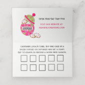 Bakkerij Gevouwen Bedrijf / Loyaliteit Kaart Plaatskaartje (Binnenkant ongevouwen)