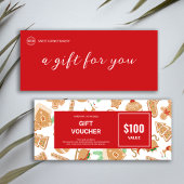 Bakkerij Gingerbread Business Logo Cadeaubon