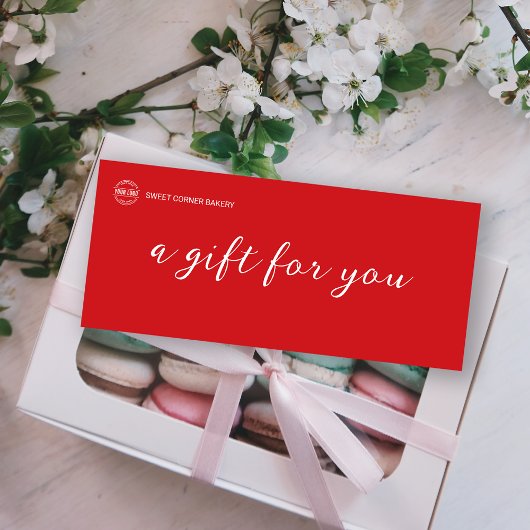 Bakkerij Gingerbread Business Logo Cadeaubon