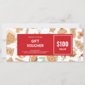 Bakkerij Gingerbread Business Logo Cadeaubon (Voorkant)
