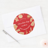 Bakkerij Gingerbread Holiday Bakken Cookie Sticker (Envelop)