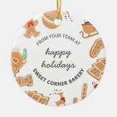 Bakkerij Gingerbread Vakantie Bakken Kerstboom Keramisch Ornament (Voorkant)