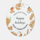 Bakkerij Gingerbread Vakantie Bakken Kerstboom Keramisch Ornament (Links)