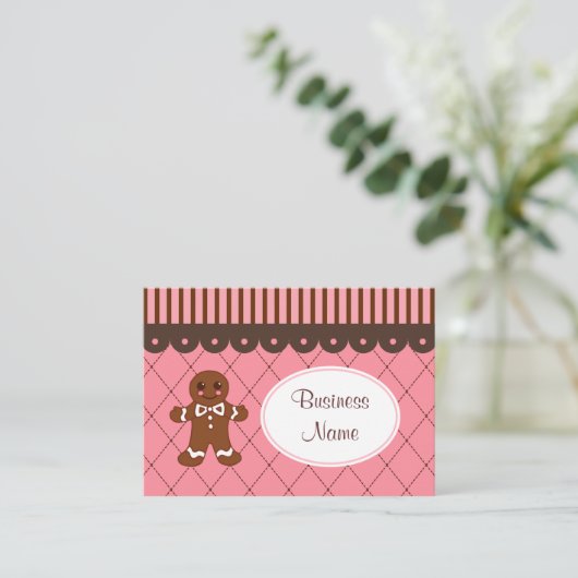 Bakkerij Gingerbread Visitekaartjes (Staand voorkant)