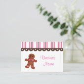Bakkerij Gingerbread Visitekaartjes (Staand voorkant)
