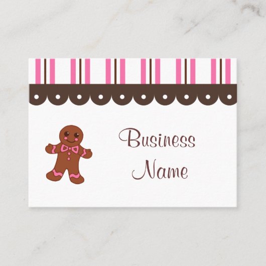 Bakkerij Gingerbread Visitekaartjes (Voorkant)