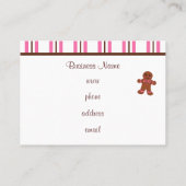 Bakkerij Gingerbread Visitekaartjes (Achterkant)