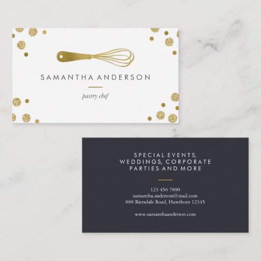 Bakkerij Gold whiskypokstippen visitekaartjes (Voorkant / Achterkant)